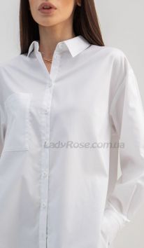 Сорочка жіноча оверсайз біла