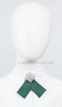 Прикраса краватка для дівчинки зелена