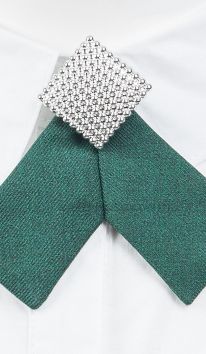 Прикраса краватка для дівчинки зелена