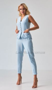 Штани жіночі завужені блакитні